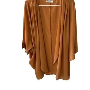 Zenana size 2x Women's Gold Open-Front cardigan NWOT